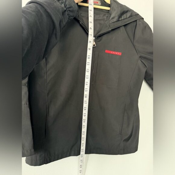 Authentic Vintage Prada Black Jacket with Red Logo – Iconic Staple - Picture 10 of 17